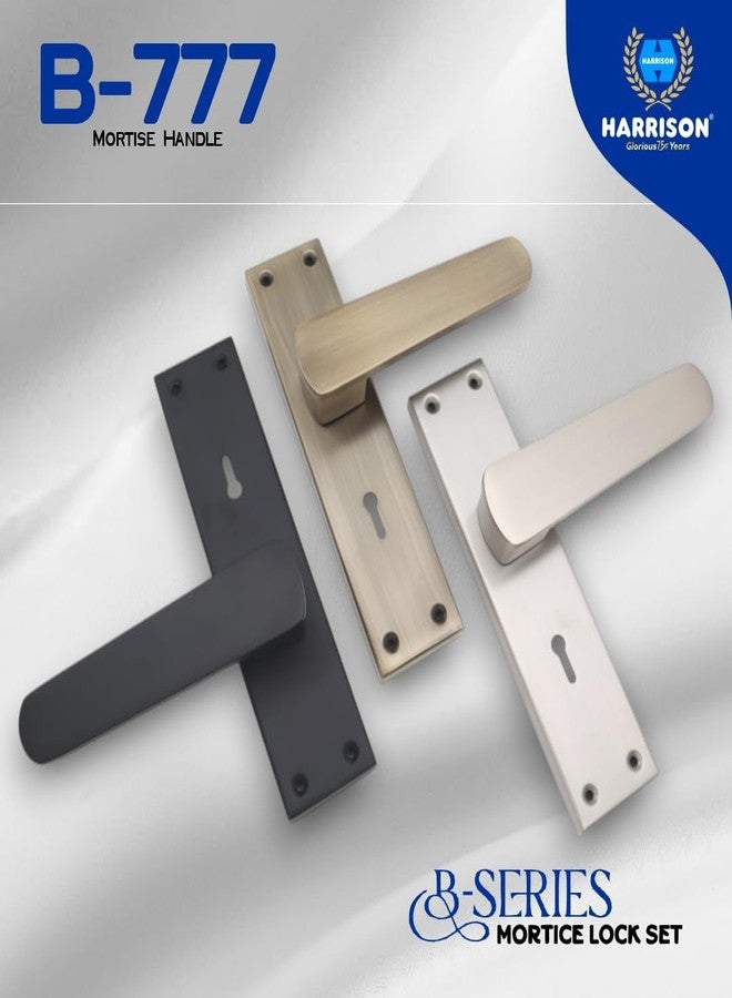 Harrison Door Locks for Main Door, Door Lock for Bedroom, Mortise Door Lock Set, Mortise Door Handle, Door Locks Handlesets with 3 Key | SS Matt Finish | 23601 | for Office/Hotel/Home - Image 4